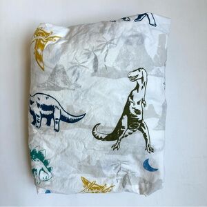 Pottery Barn Kids Dinosaur Print Twin Fitted Sheet Only